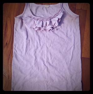 JCrew factory ruffle tank